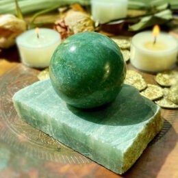 Green Aventurine Abundance Sphere With Sphere Stand