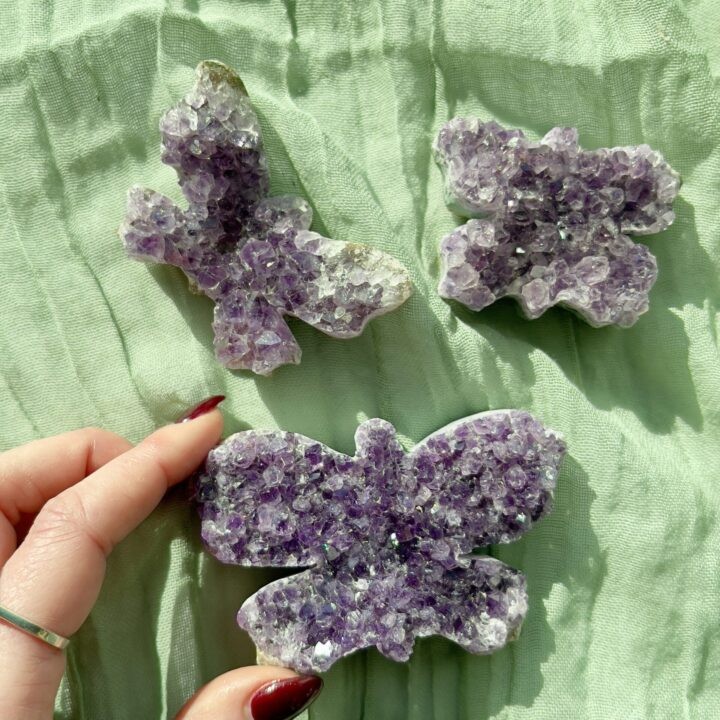 Peaceful Transformation Amethyst Butterfly