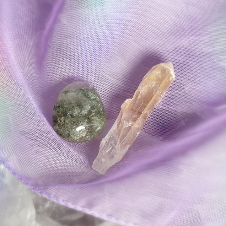 Soul Star Chakra Gemstone Duo