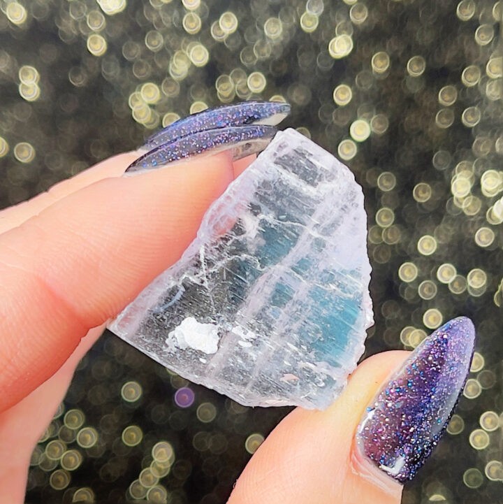 Bicolor Purple and Blue Kunzite