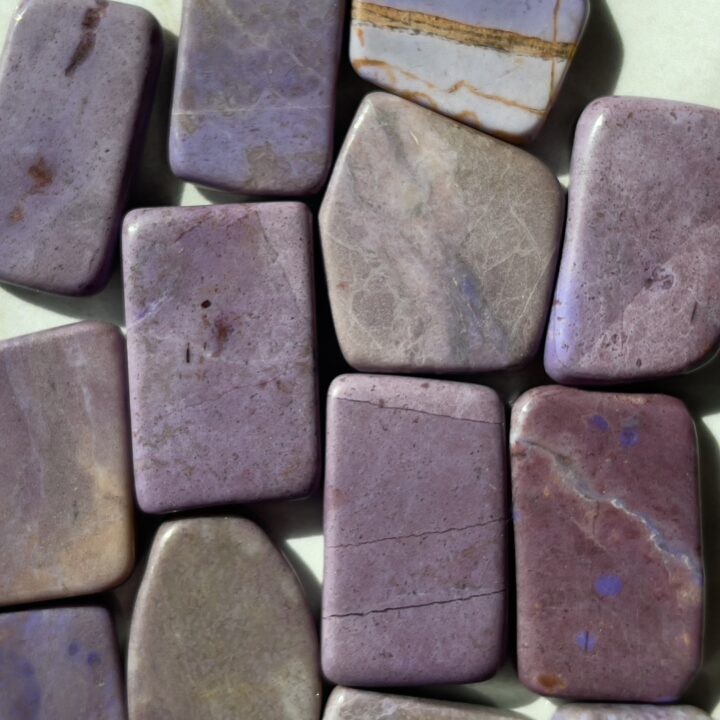 Purple Jade Meditation Stone