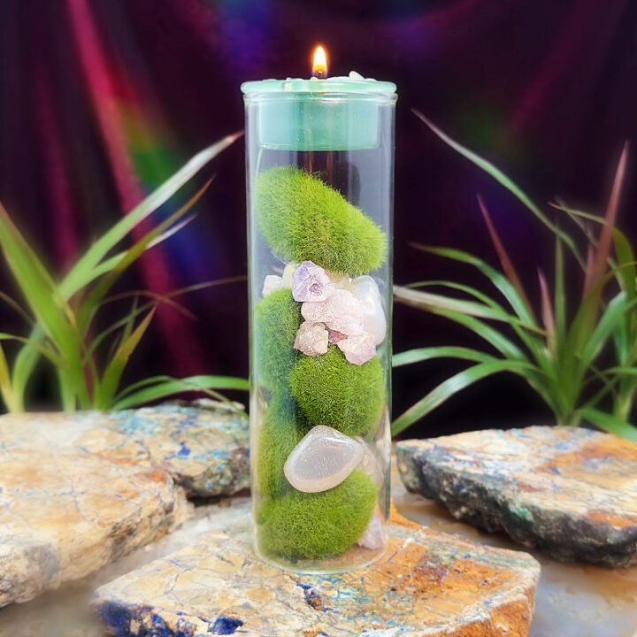 Earth Day Terrarium Tea Light Holder