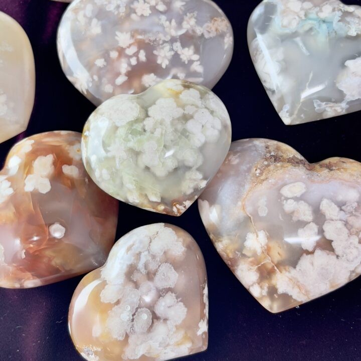 Flower Agate Harmony Heart