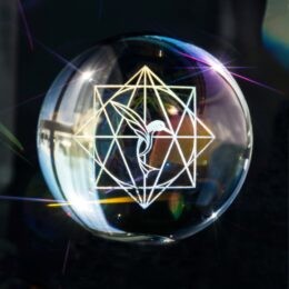 Iridescent Living Magic Glass Sphere