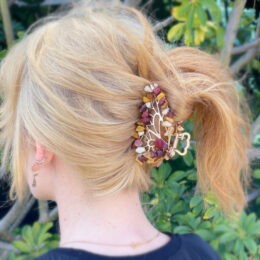 Transform Through Beauty Mookaite Jasper Butterfly Hair Clip