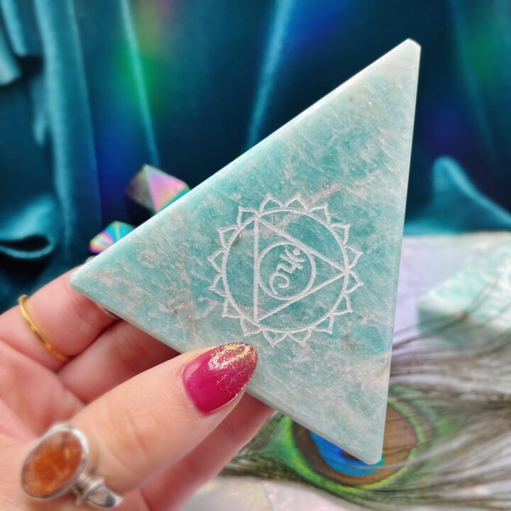 Amazonite Throat Chakra Charging Plate