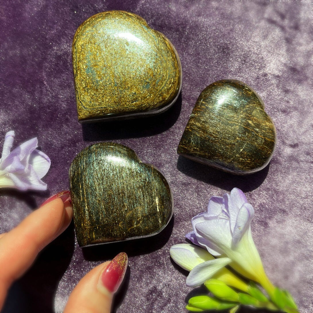 Home Shop Gems & Minerals Bronzite Grief Releasing Heart
