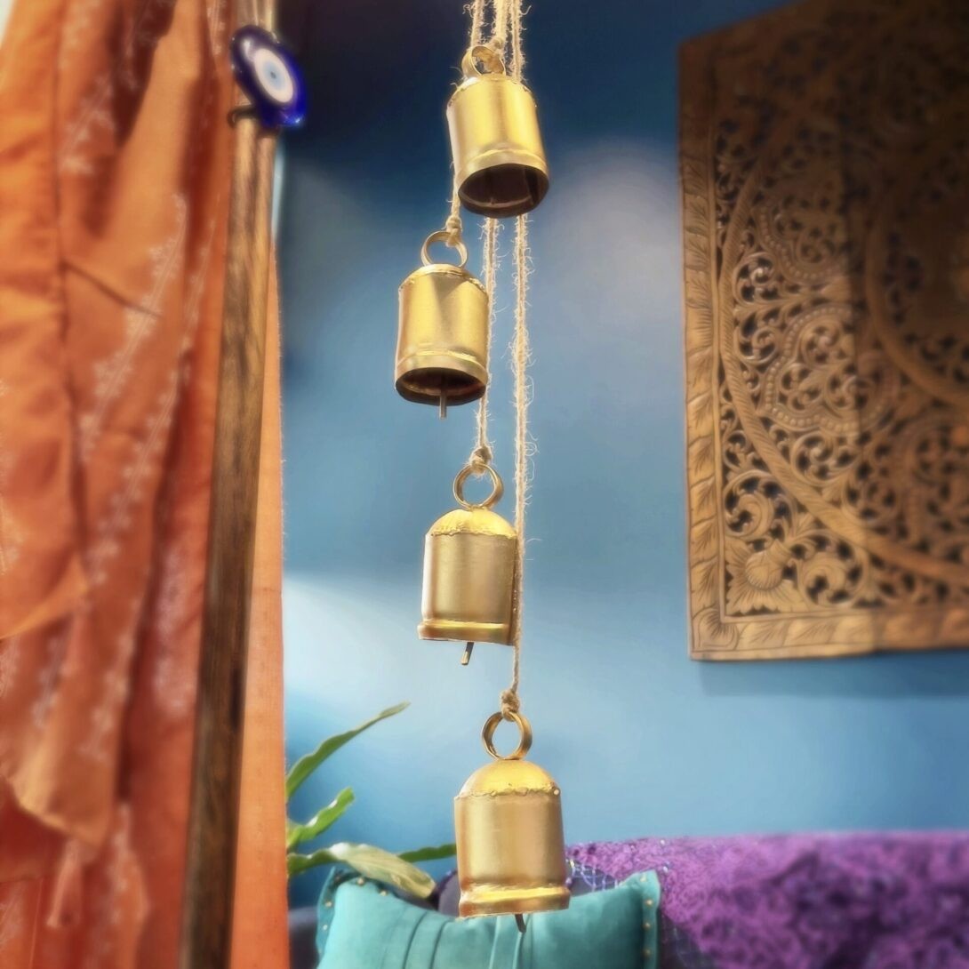 Home Shop Magical Gifts Hanging Brass Bells