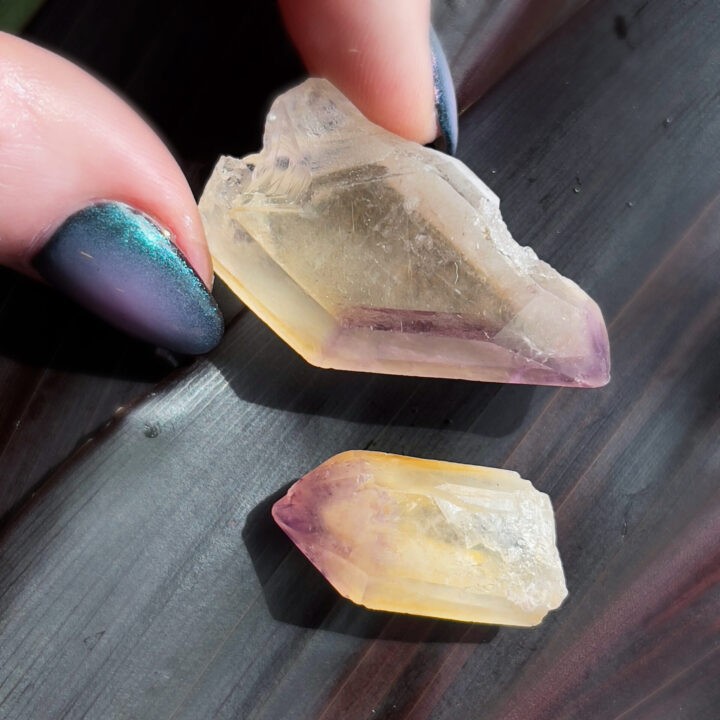 Quartz After Trapiche Ametrine Point