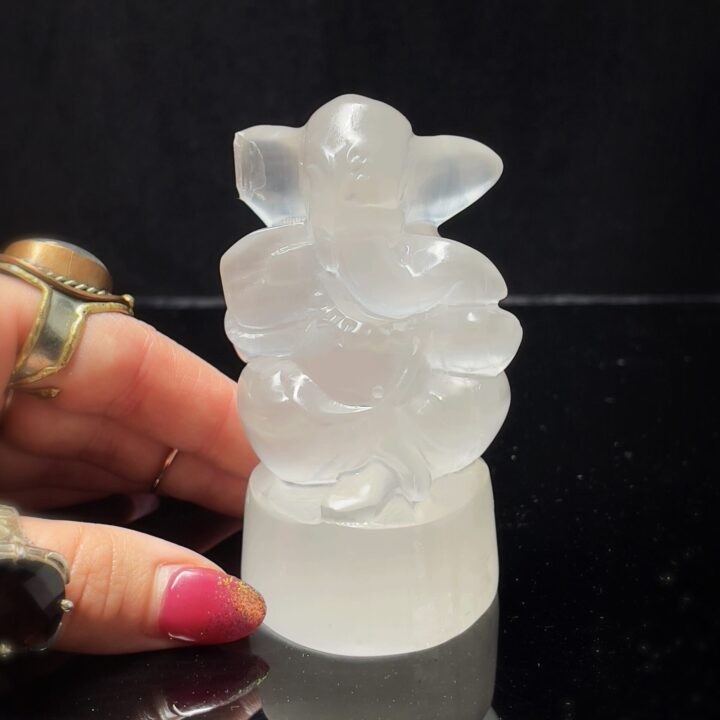 Selenite Ganesha