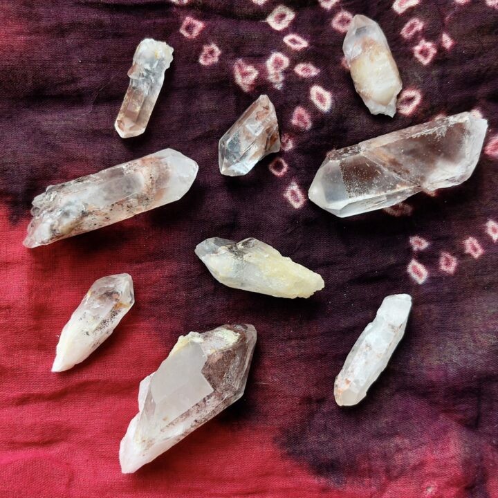 Peaceful Evolution Cacoxenite and Lithium Clear Quartz Point