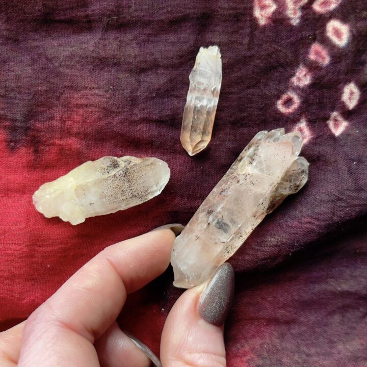 Peaceful Evolution Cacoxenite and Lithium Clear Quartz Point