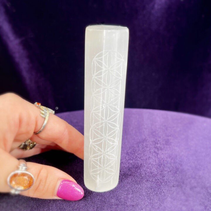 Flower of Life Selenite Harmonizer