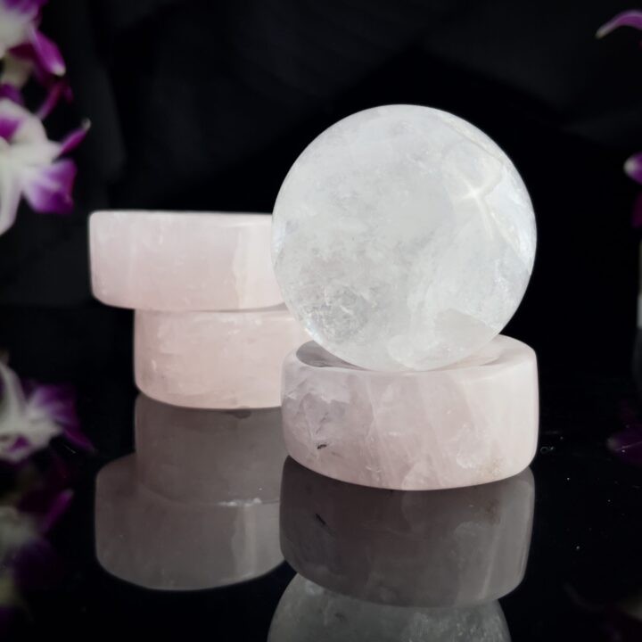 Rose Quartz Sphere Stand