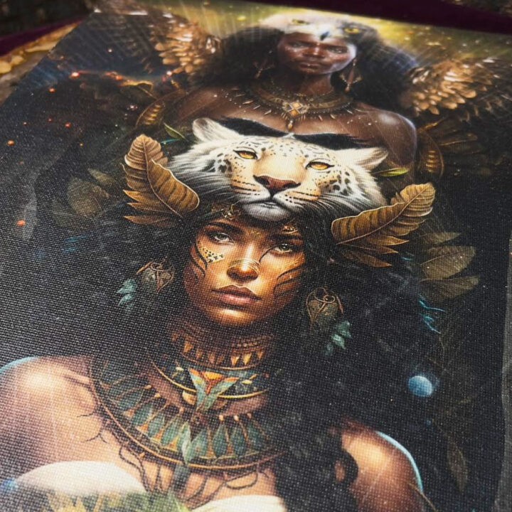 Three Realms Goddesses Canvas