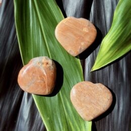 Peach Moonstone Heart for Creative Inspiration