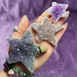 Druzy Amethyst Star