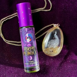 Peacock Garden Quartz Necklace & Perfume Duo