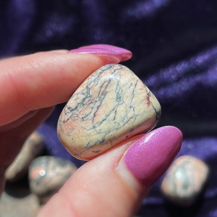 Tumbled Pink Zebra Jasper