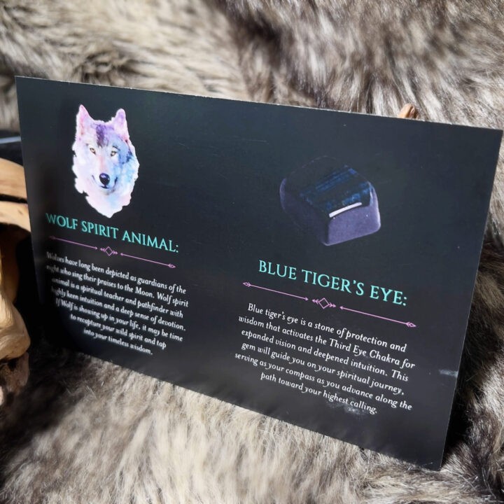 Wolf Spirit Animal Gemstone & Perfume Duo