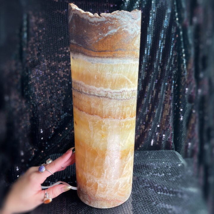 Amber Onyx Lamp