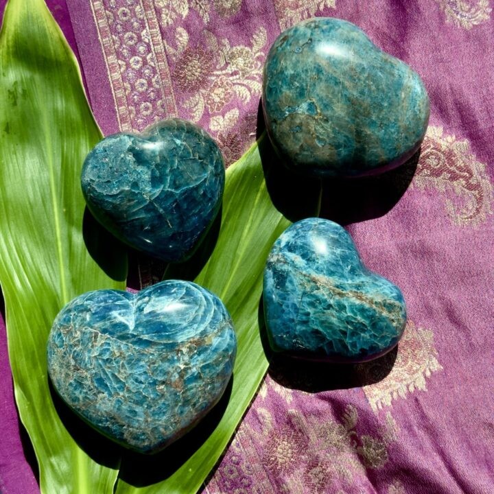 Blue Apatite Heart