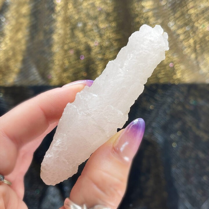 Pink Mangano Calcite Stalactite