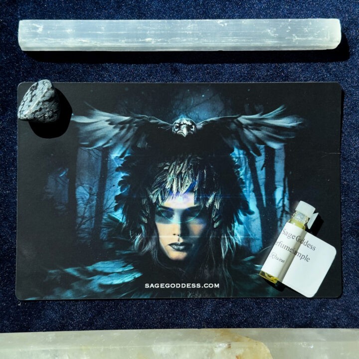 Raven Spirit Animal Gemstone and Perfume Duo