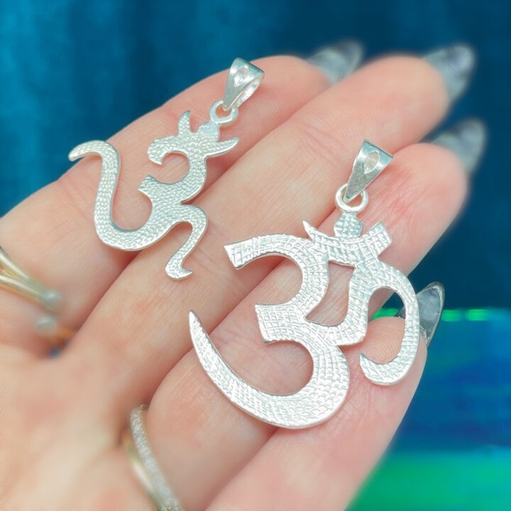 Sterling Silver Om Pendant