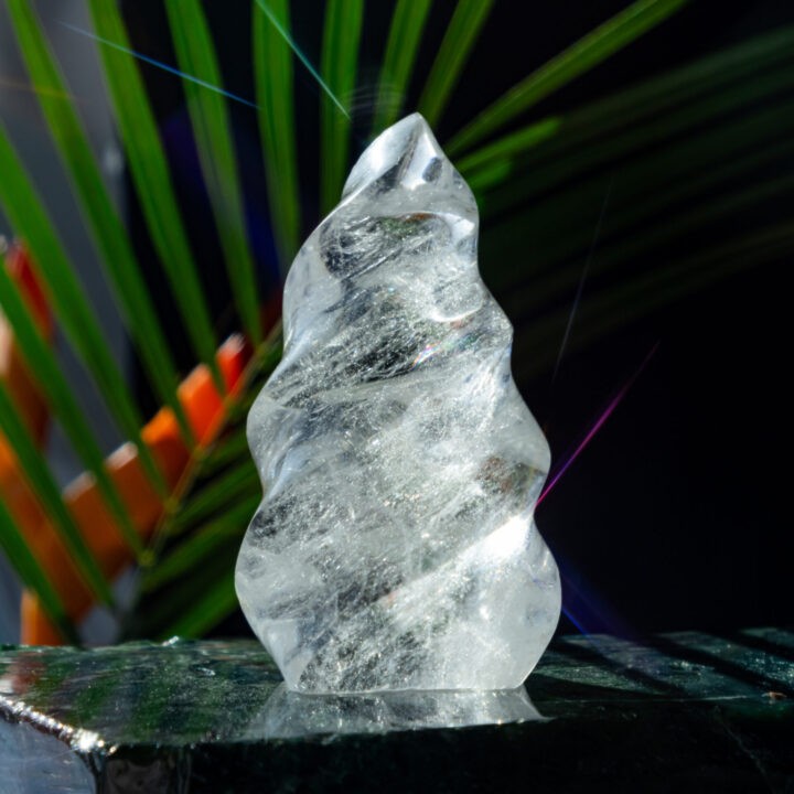 Clear Quartz Flame