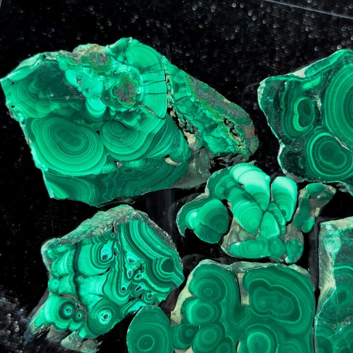 Malachite Stalactite Slice