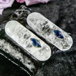 Amplified Wisdom Clear Quartz and Blue Sapphire Wand