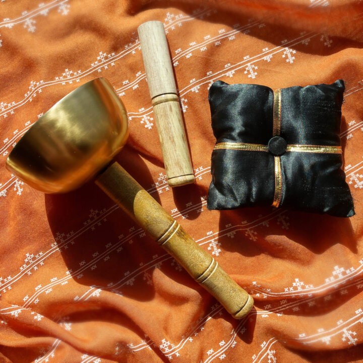 Denver Find: Brass Singing Bell with Mango Wood Handle