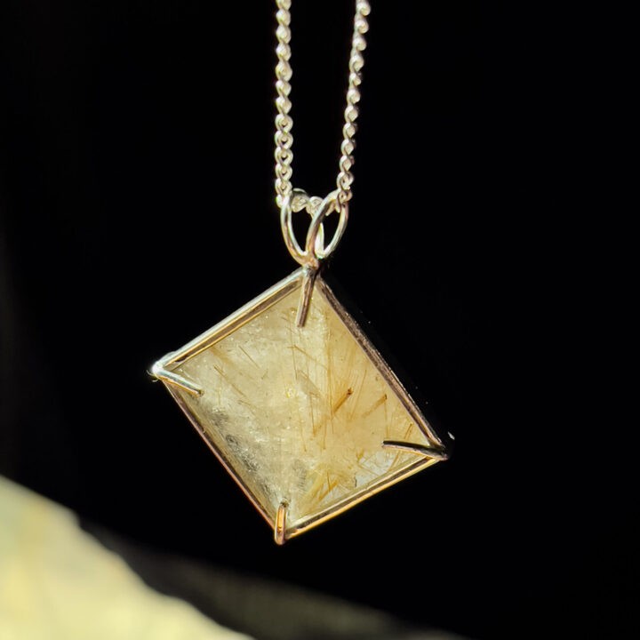 Golden Rutilated Quartz Magician Pendant