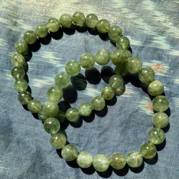 Green Rutilated Quartz Bracelet