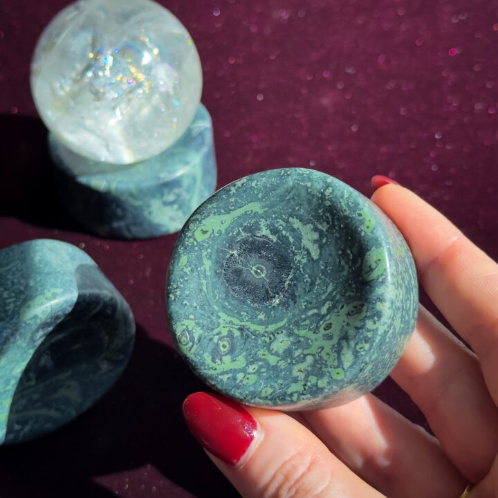 Kambaba Jasper Sphere Stand