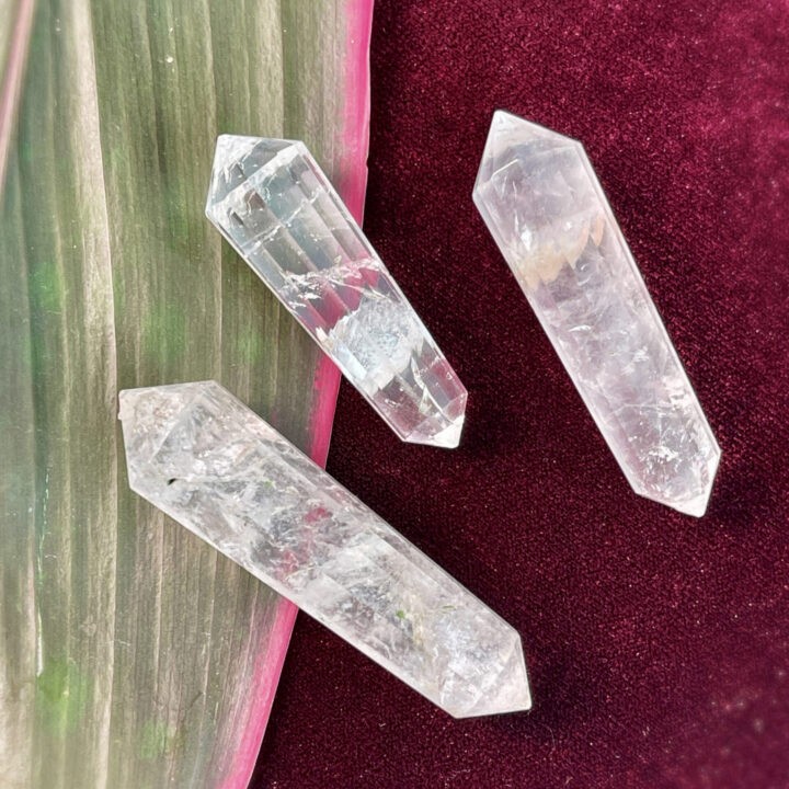 Mini Clear Quartz Vogel