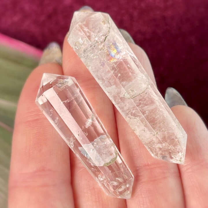 Mini Clear Quartz Vogel