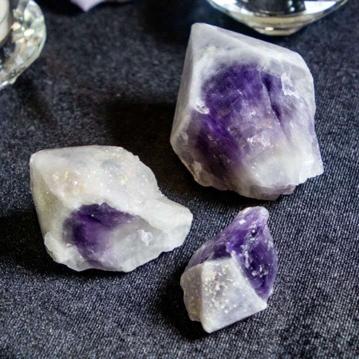 Natural Quartz-Capped Dream Amethyst Point