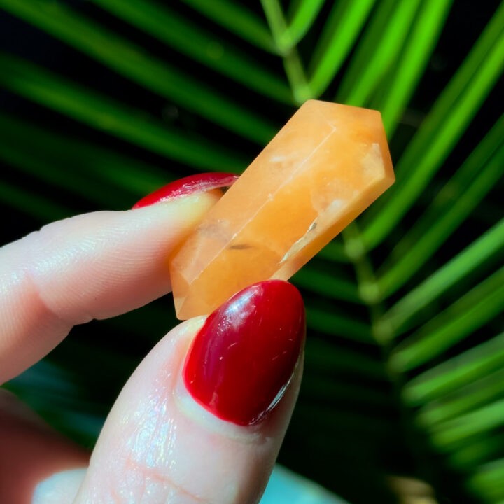 Mini Orange Aventurine Vogel