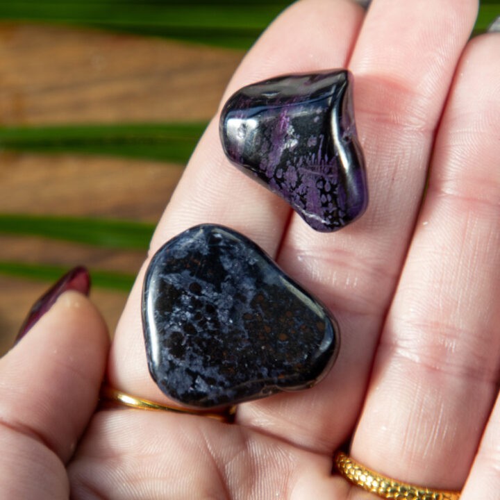 Tumbled Sugilite with Manganese & Richterite