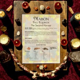 Free Downloadable Fall Equinox Mabon Worksheet