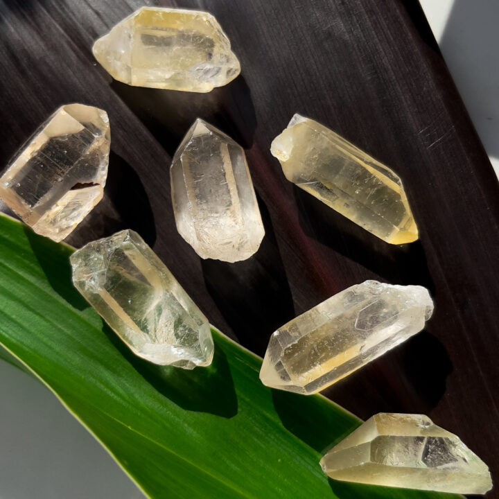 Natural Tangerine Lemurian Quartz Point