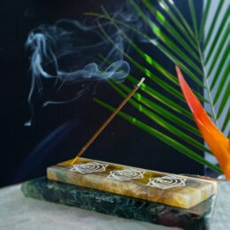 Solar Plexus Yellow Fluorite Incense Holder