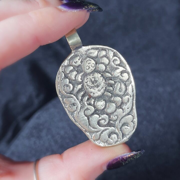 Tibetan Silver Skull Pendant