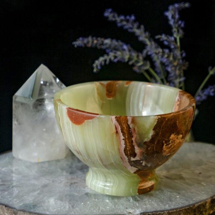 Green Onyx Offering Bowl