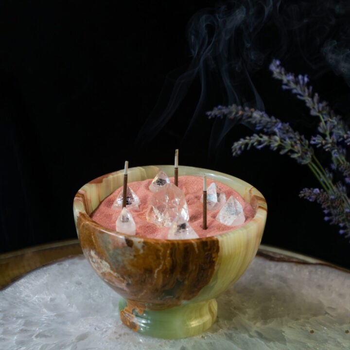 Green Onyx Offering Bowl