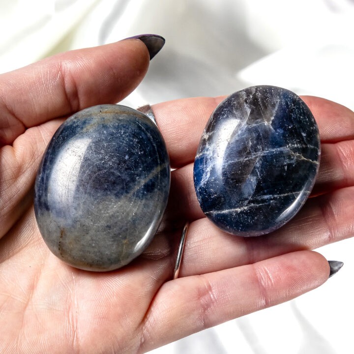 Blue Sapphire Palm Stone