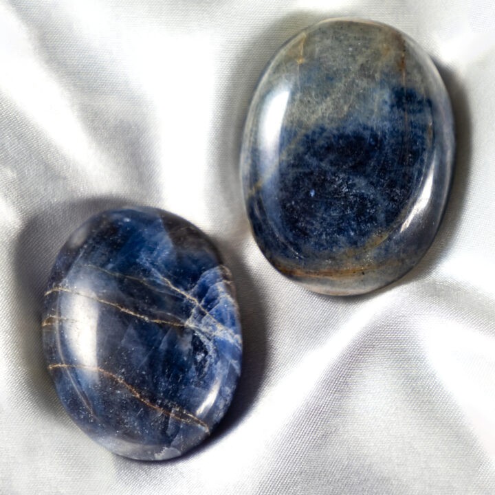 Blue Sapphire Palm Stone