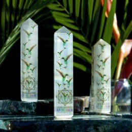 Living Magic Selenite Obelisk